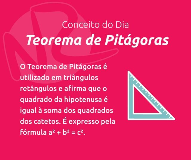 Conceito do Dia: Teorema de Pitágoras 📐

O Teorema de Pitágoras é uma pedra angular da geometria. Em triângulos retângulos, a hipotenusa ao quadrado é igual à soma dos quadrados dos catetos. Memoriza esta fórmula essencial! 🧠🔍 

#matematica #teoremadepitagoras #conceitododia